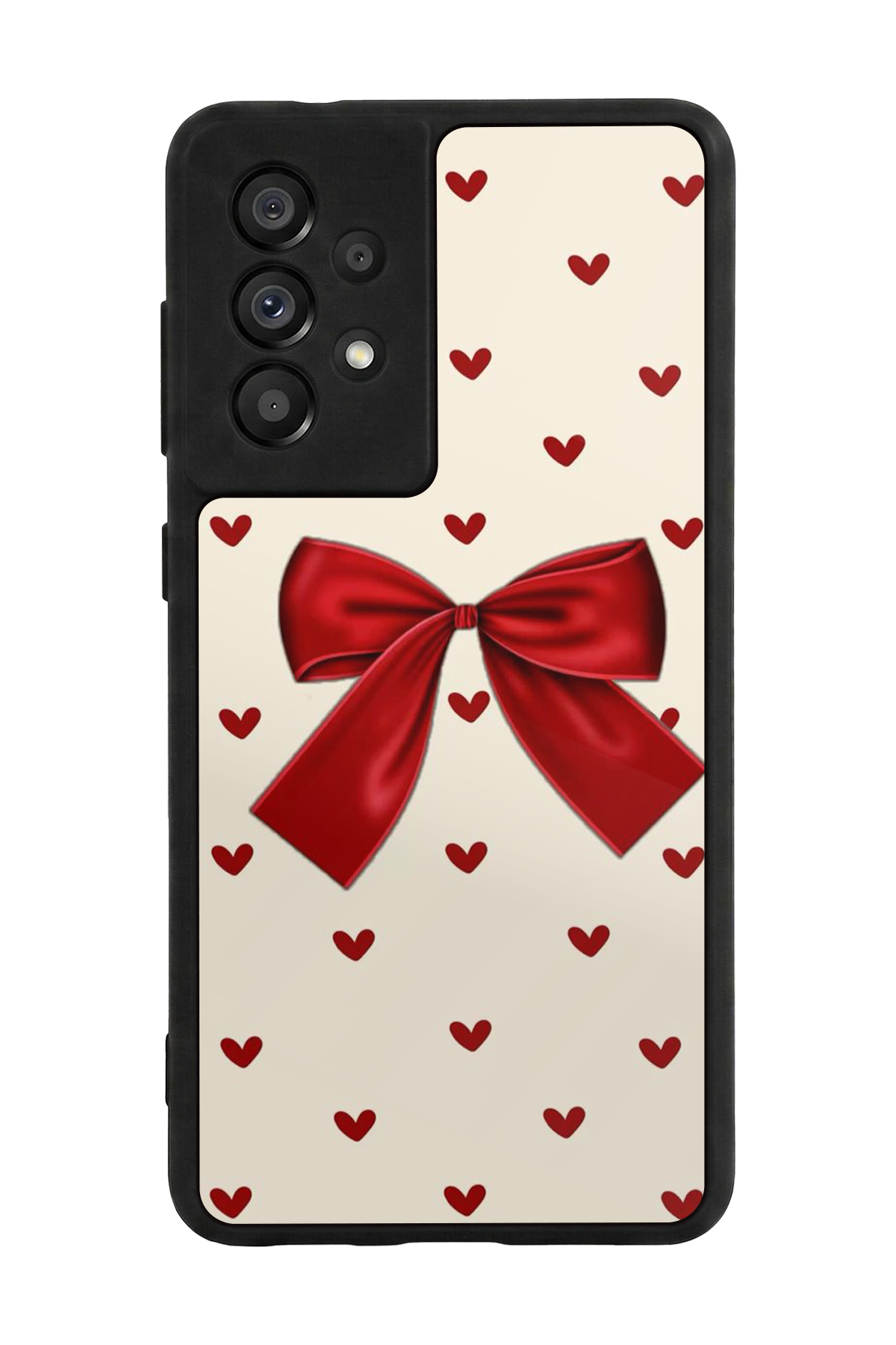 Samsung Galaxy A73 Uyumlu Kurdele Tasarımlı Glossy Premium Kılıf