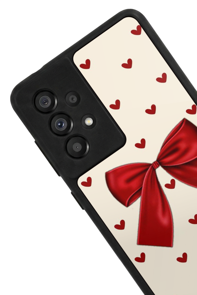 Samsung Galaxy A73 Uyumlu Kurdele Tasarımlı Glossy Premium Kılıf