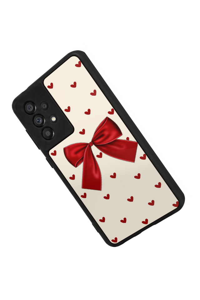 Samsung Galaxy A73 Uyumlu Kurdele Tasarımlı Glossy Premium Kılıf