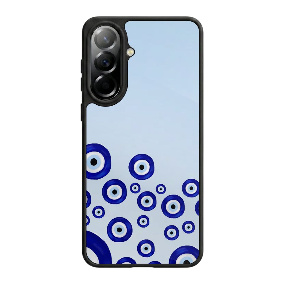 Samsung Galaxy A37 Uyumlu Nazar Tasarımlı Glossy Premium Kılıf