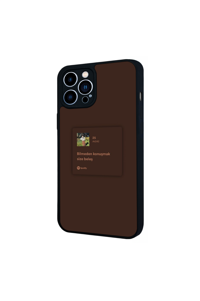 iPhone 13 Pro Max Uyumlu Sarki Sozleri Tasarımlı Glossy Premium Kılıf