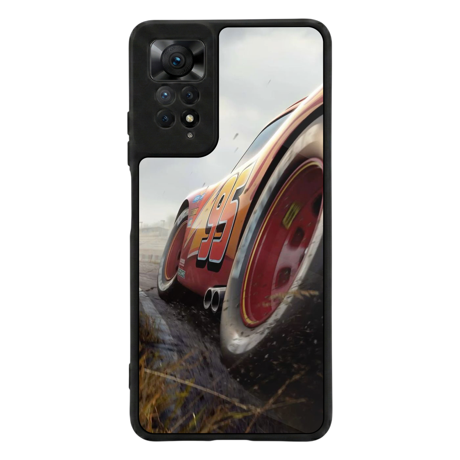 Xiaomi Redmi Note 12 Pro Uyumlu Şimsek McQueen Tasarımlı Glossy Premium Kılıf