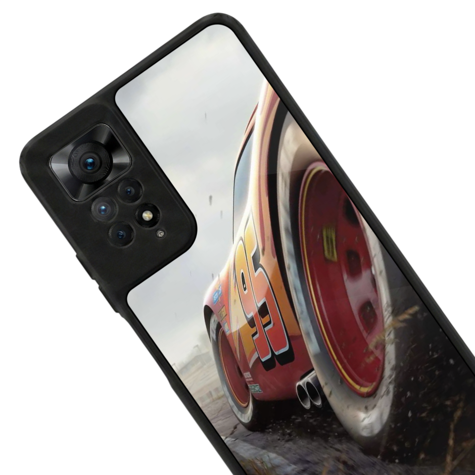 Xiaomi Redmi Note 12 Pro Uyumlu Şimsek McQueen Tasarımlı Glossy Premium Kılıf