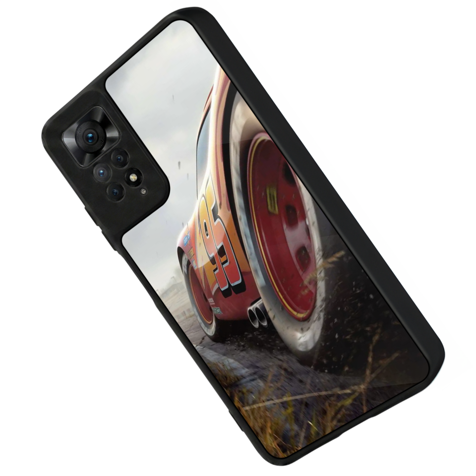 Xiaomi Redmi Note 12 Pro Uyumlu Şimsek McQueen Tasarımlı Glossy Premium Kılıf