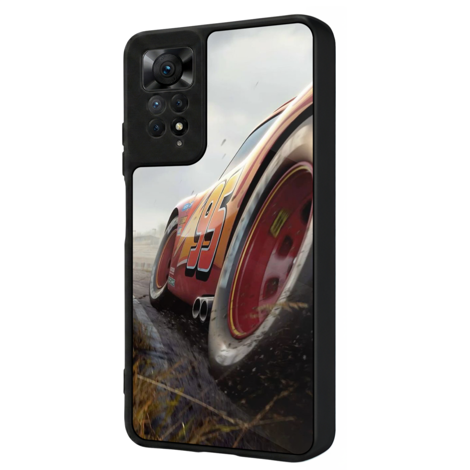 Xiaomi Redmi Note 12 Pro Uyumlu Şimsek McQueen Tasarımlı Glossy Premium Kılıf