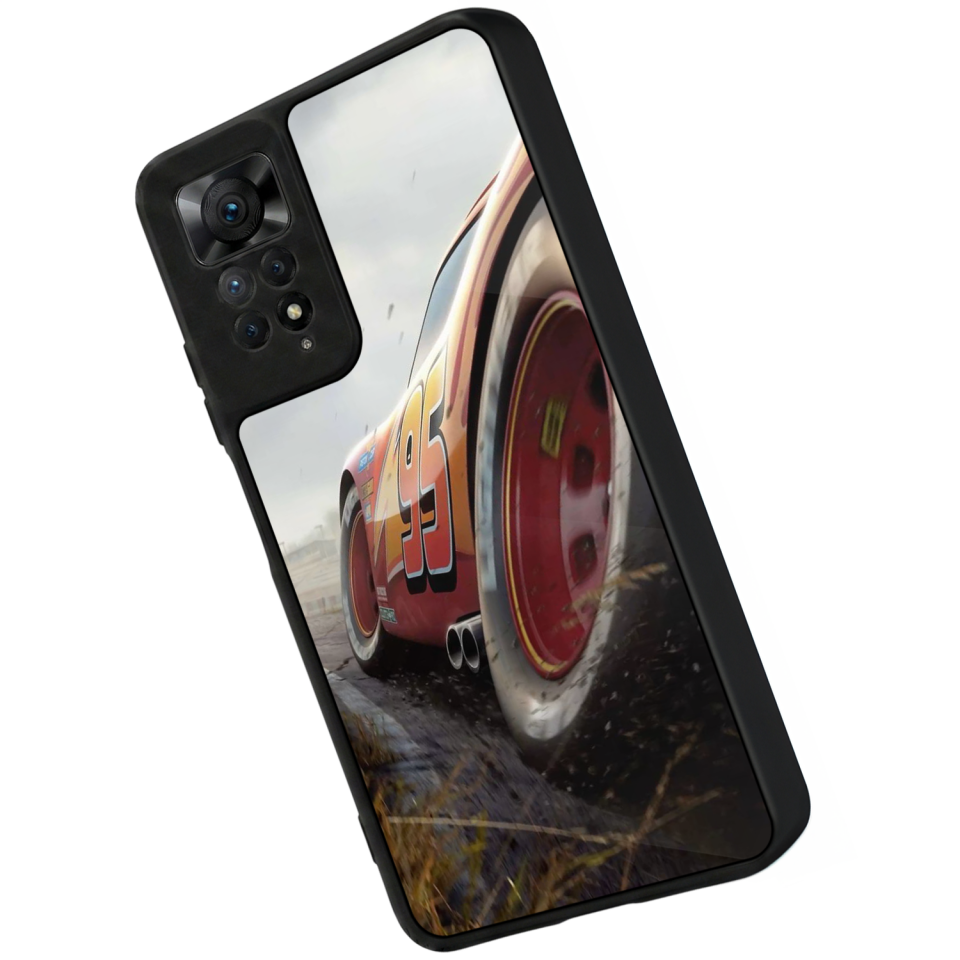 Xiaomi Redmi Note 12 Pro Uyumlu Şimsek McQueen Tasarımlı Glossy Premium Kılıf