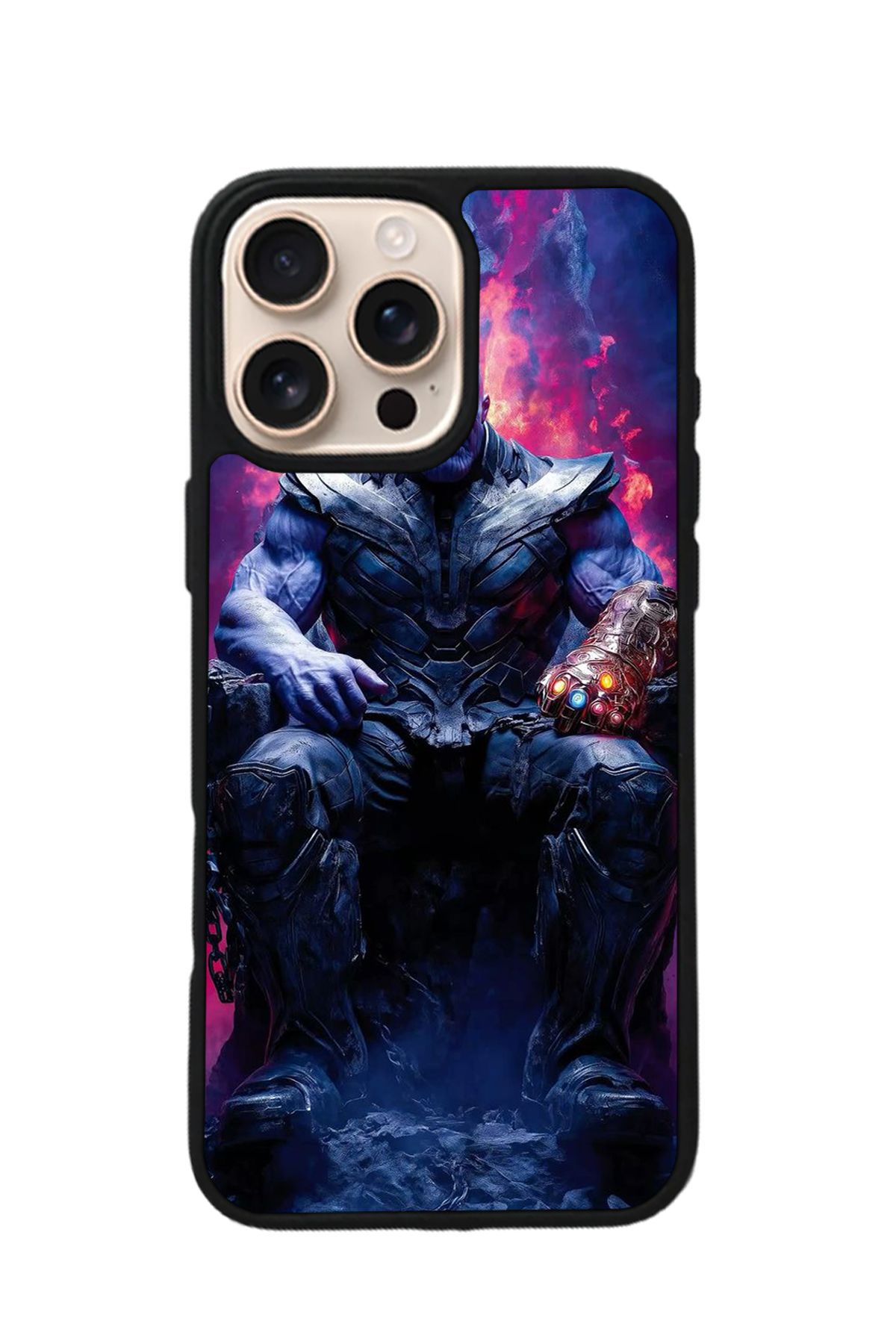 iPhone 16 Pro Uyumlu Thanos Tasarımlı Glossy Premium Kılıf
