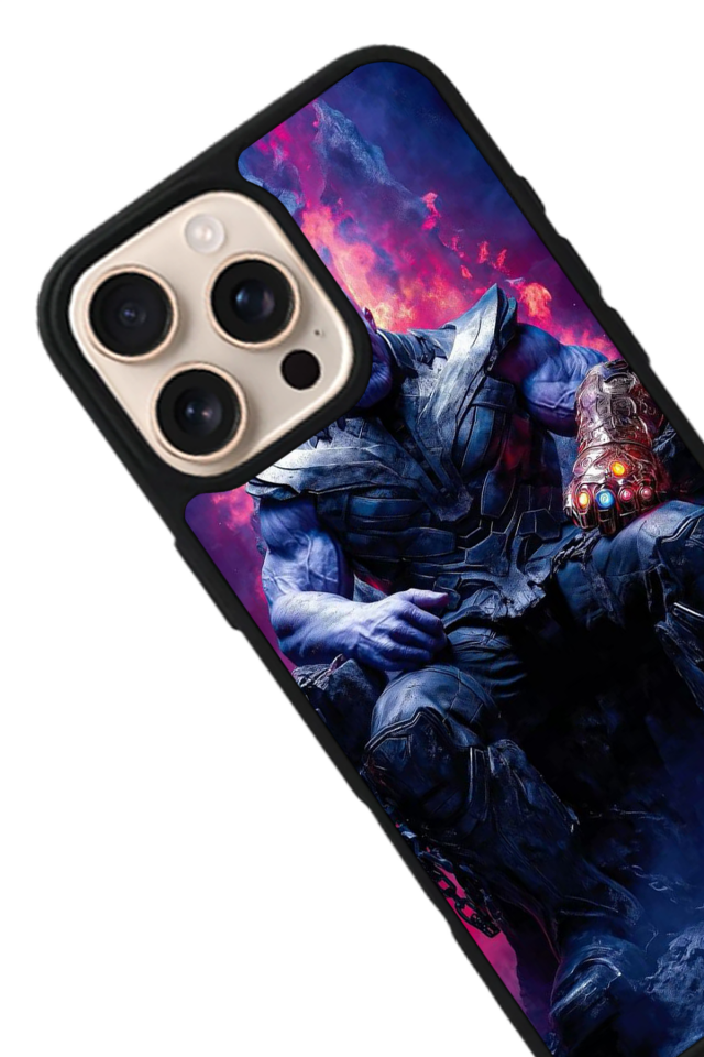 iPhone 16 Pro Uyumlu Thanos Tasarımlı Glossy Premium Kılıf
