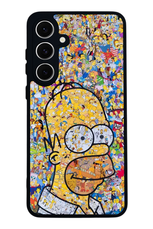 Samsung Galaxy A16 Uyumlu The Simpsons Tasarımlı Glossy Premium Kılıf