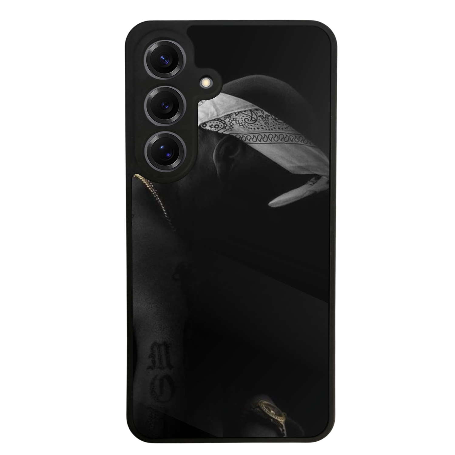 Samsung Galaxy S25 Uyumlu Tupac Tasarımlı Glossy Premium Kılıf