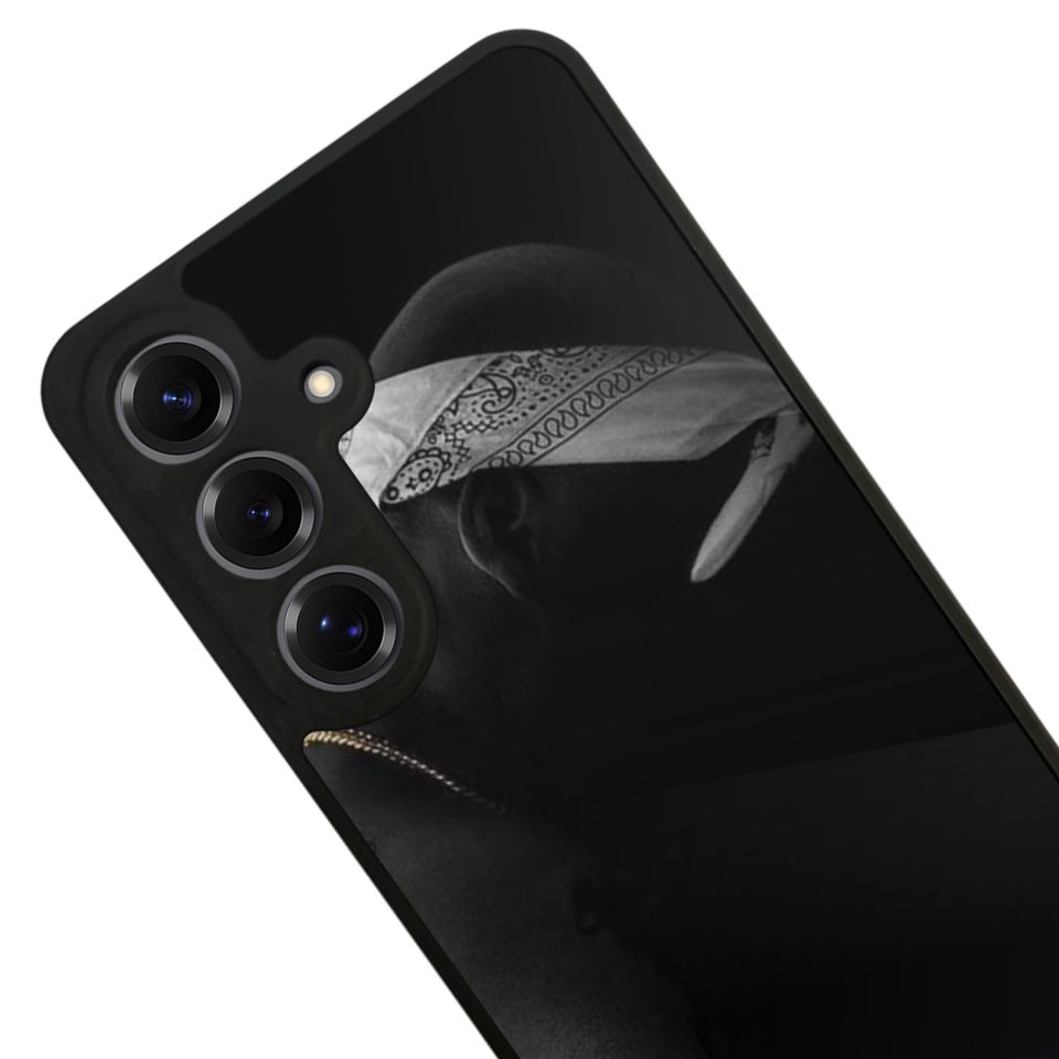 Samsung Galaxy S25 Uyumlu Tupac Tasarımlı Glossy Premium Kılıf