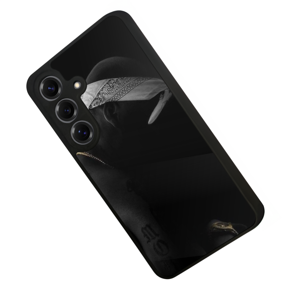 Samsung Galaxy S25 Uyumlu Tupac Tasarımlı Glossy Premium Kılıf