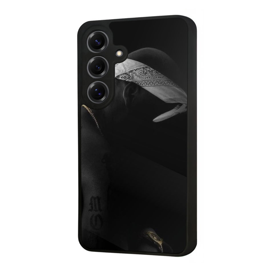 Samsung Galaxy S25 Uyumlu Tupac Tasarımlı Glossy Premium Kılıf