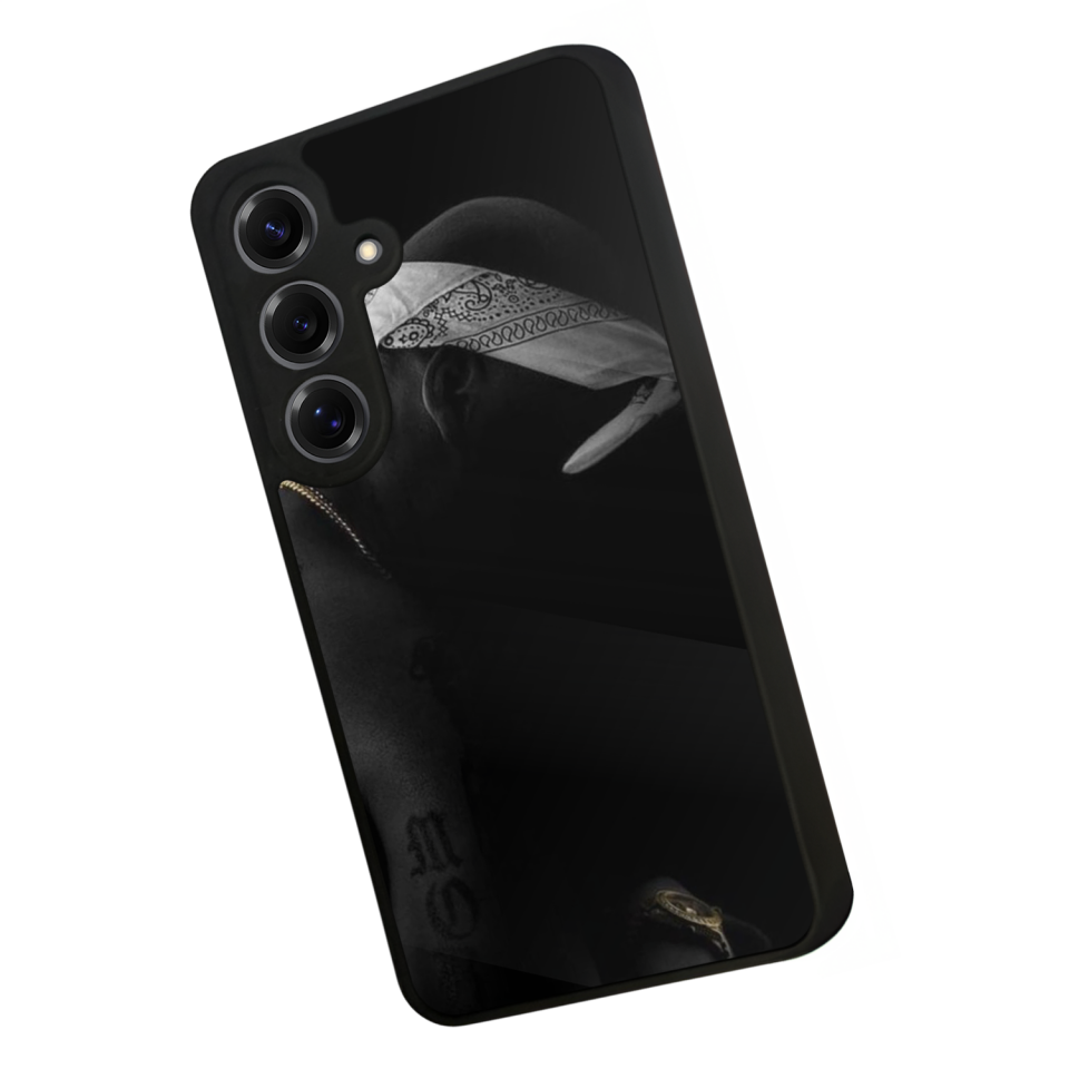 Samsung Galaxy S25 Uyumlu Tupac Tasarımlı Glossy Premium Kılıf