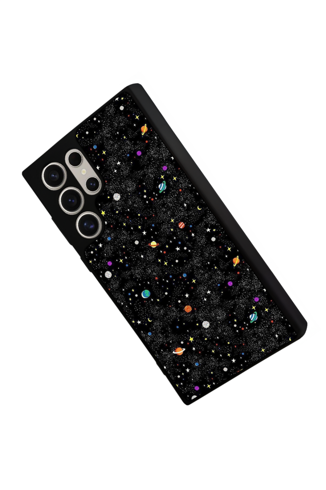 Samsung Galaxy S24 Ultra Uyumlu Uzay Tasarımlı Glossy Premium Kılıf