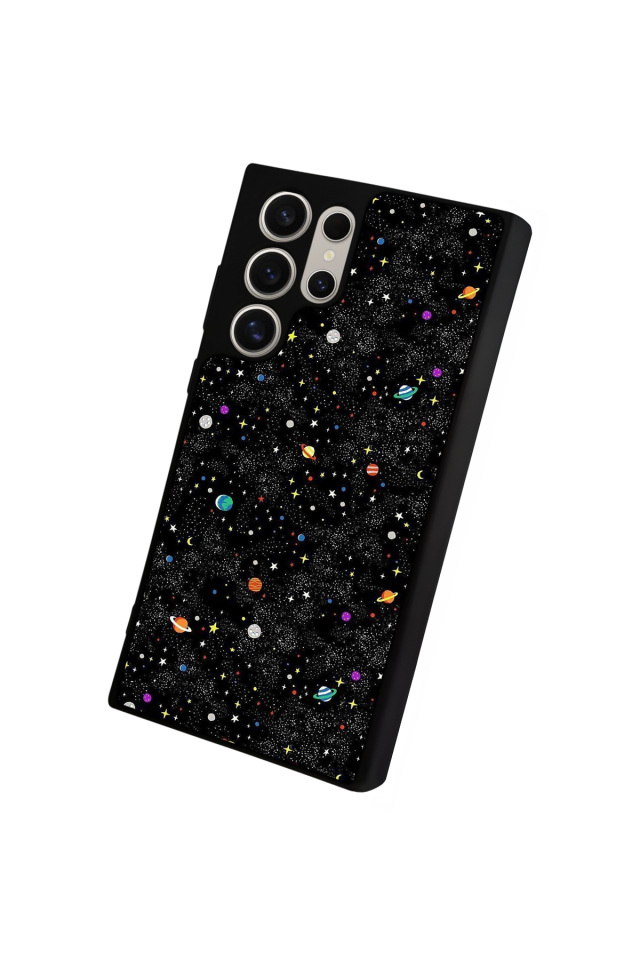Samsung Galaxy S24 Ultra Uyumlu Uzay Tasarımlı Glossy Premium Kılıf