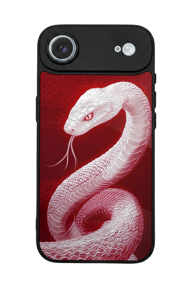 iPhone 17 Air Uyumlu Yılan Tasarımlı Glossy Premium Kılıf