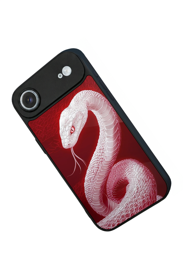 iPhone 17 Air Uyumlu Yılan Tasarımlı Glossy Premium Kılıf