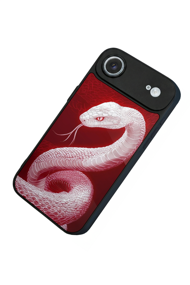 iPhone 17 Air Uyumlu Yılan Tasarımlı Glossy Premium Kılıf