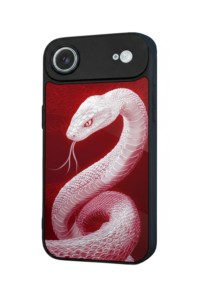 iPhone 17 Air Uyumlu Yılan Tasarımlı Glossy Premium Kılıf