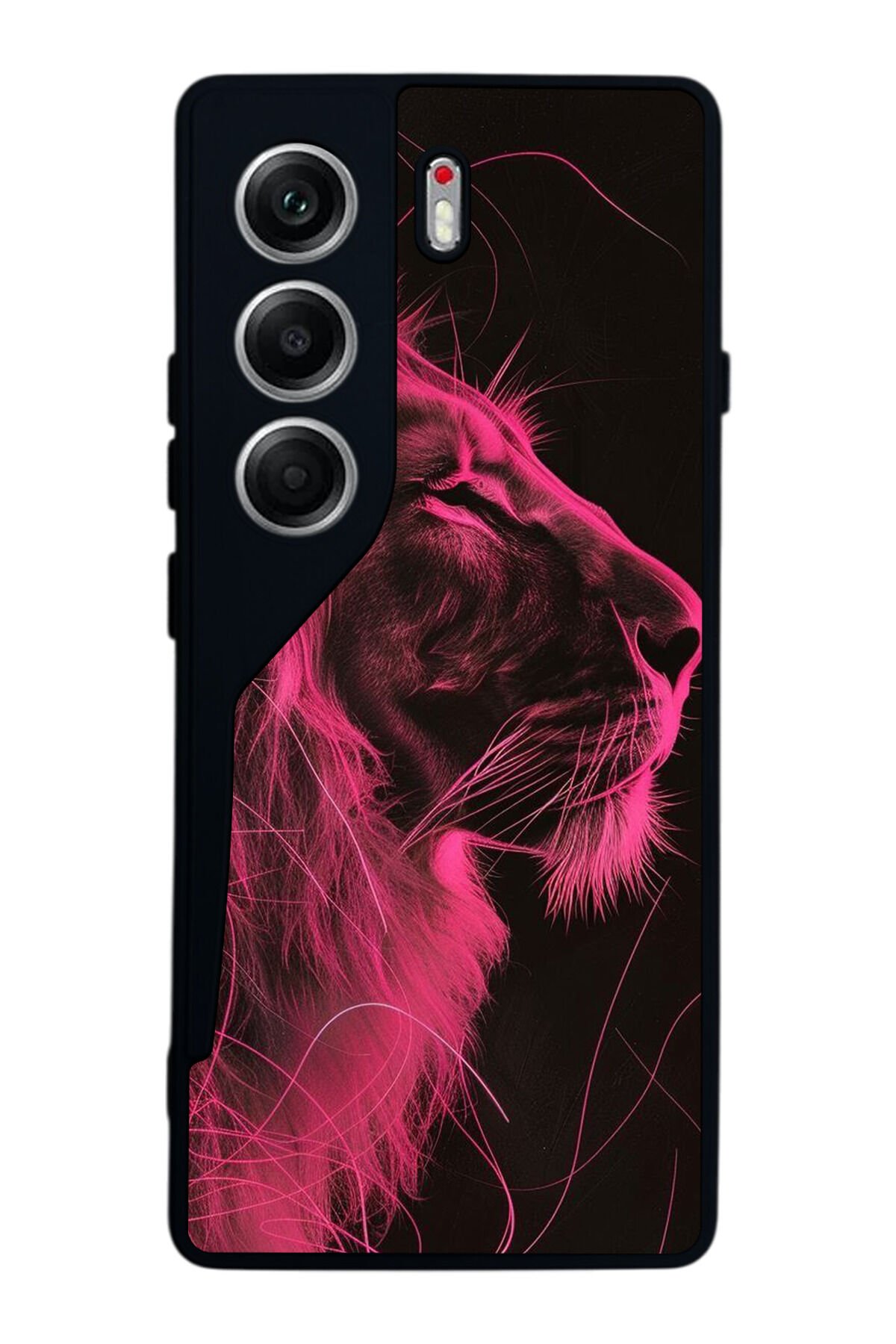 Tecno Camon 40 Uyumlu Aslan Tasarımlı Glossy Premium Kılıf
