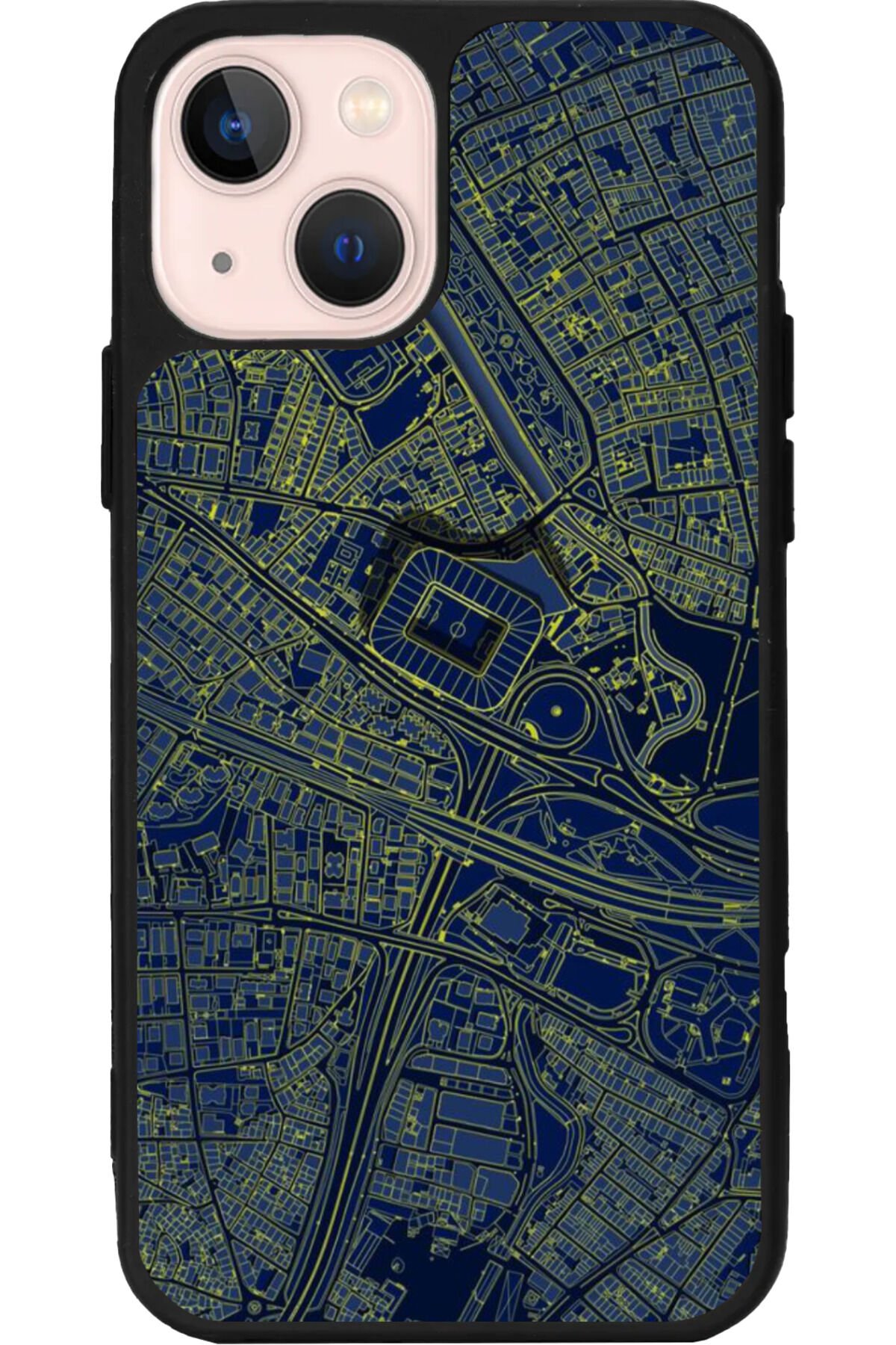 iPhone 13 Mat Siyah Uyumlu Kılıf – Yumuşak Silikon, Koruyucu, Şok Emici Kapak