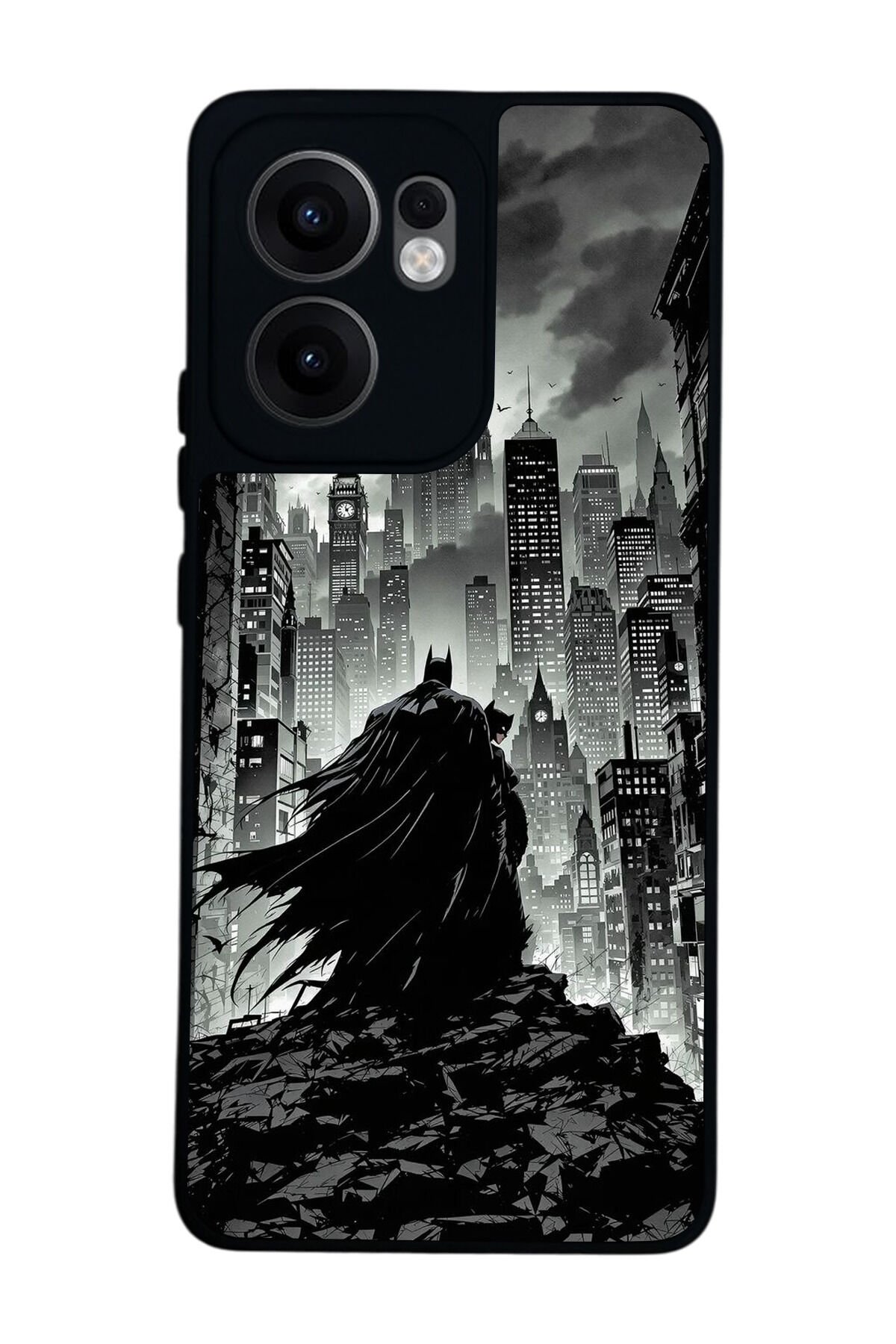 Oppo Reno 13F Uyumlu Batman Tasarımlı Glossy Premium Kılıf