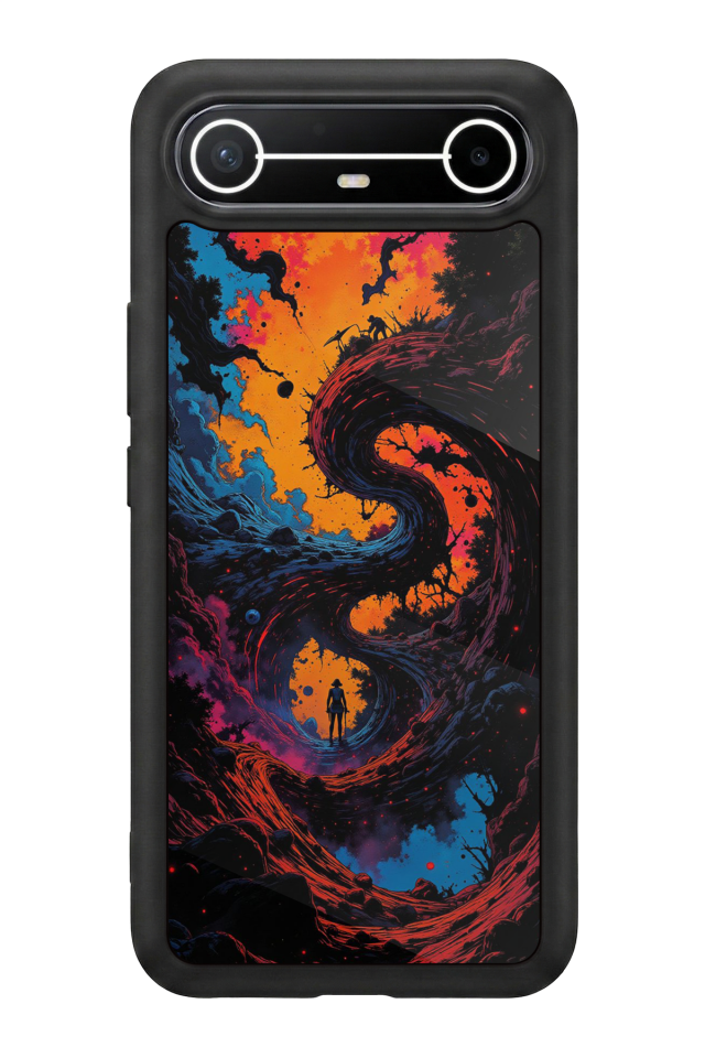 Tecno Spark Slim 5G Uyumlu Abstract Tasarımlı Glossy Premium Kılıf