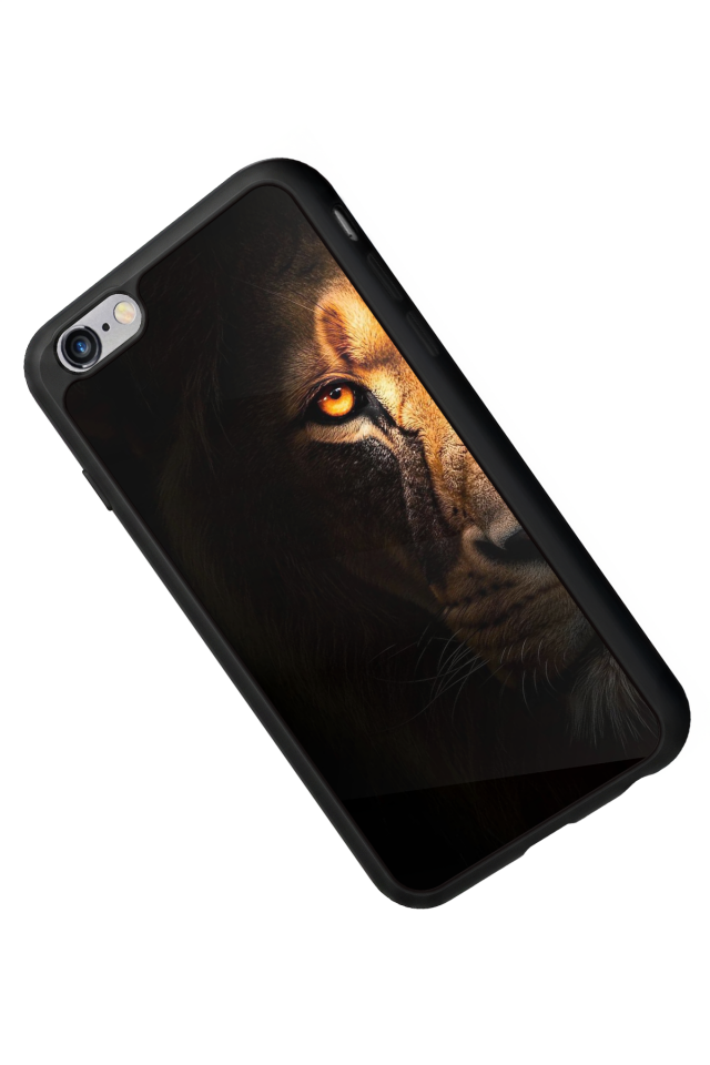 iPhone 6s Plus Uyumlu Aslan Tasarımlı Glossy Premium Kılıf