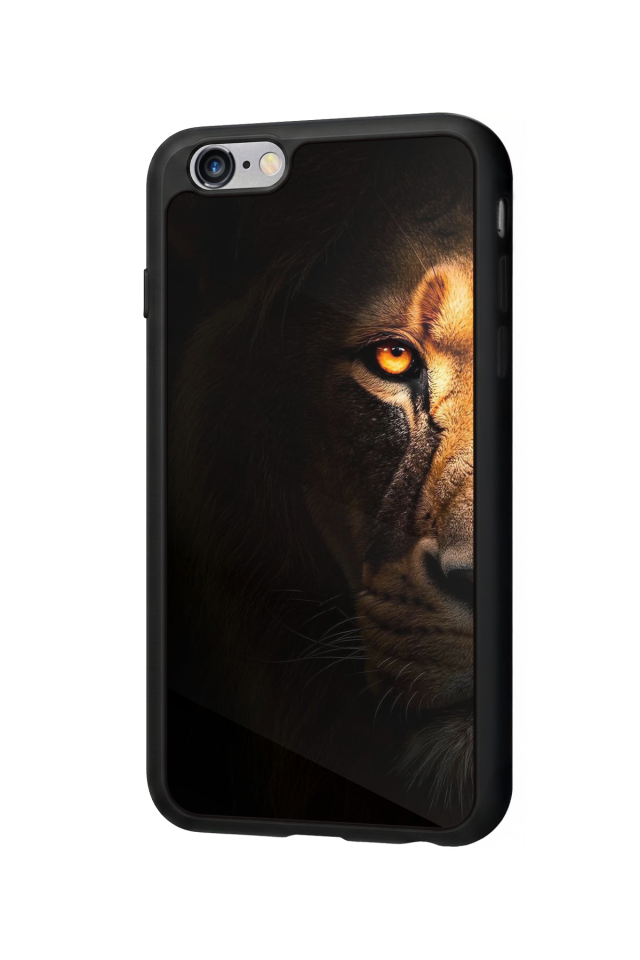 iPhone 6s Plus Uyumlu Aslan Tasarımlı Glossy Premium Kılıf