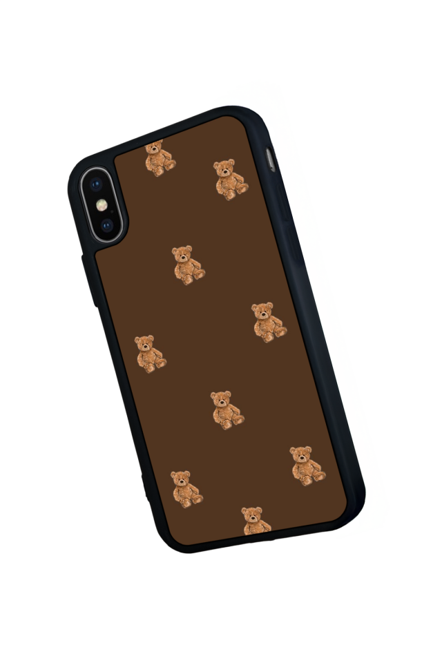 iPhone X/ XS Uyumlu Ayı Tasarımlı Glossy Premium Kılıf