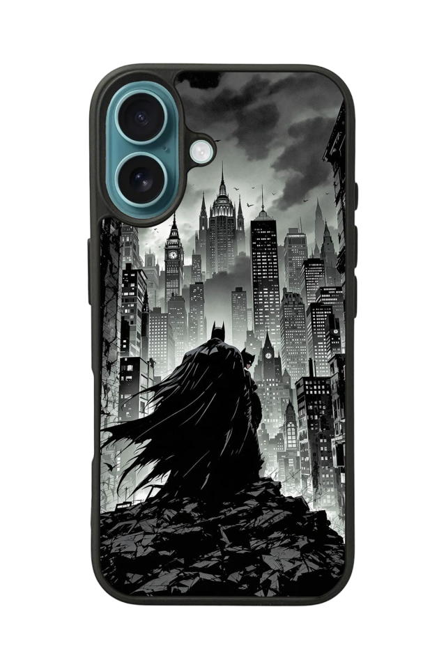 iPhone 16 Uyumlu Batman Tasarımlı Glossy Premium Kılıf