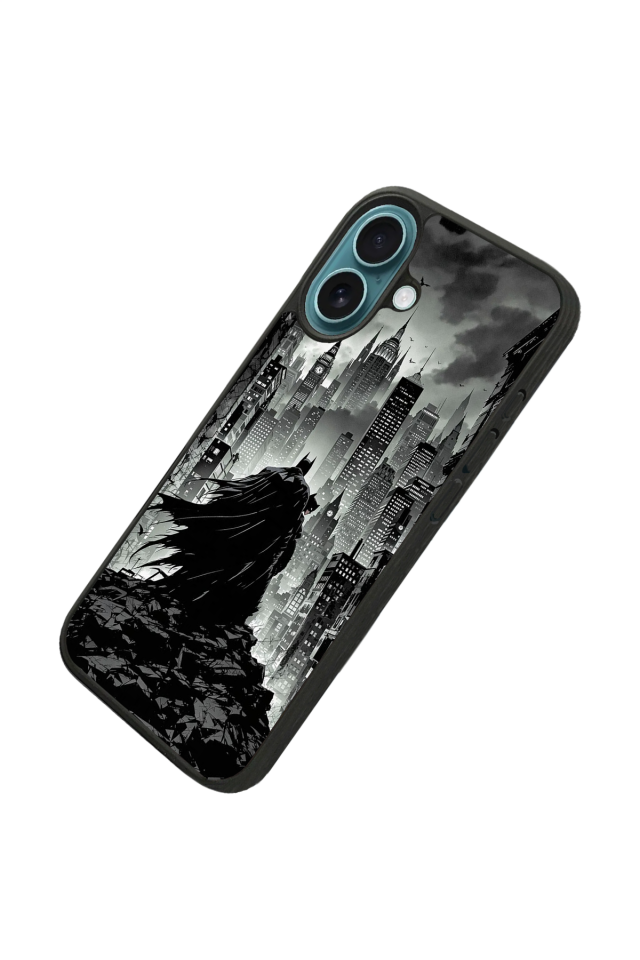 iPhone 16 Uyumlu Batman Tasarımlı Glossy Premium Kılıf