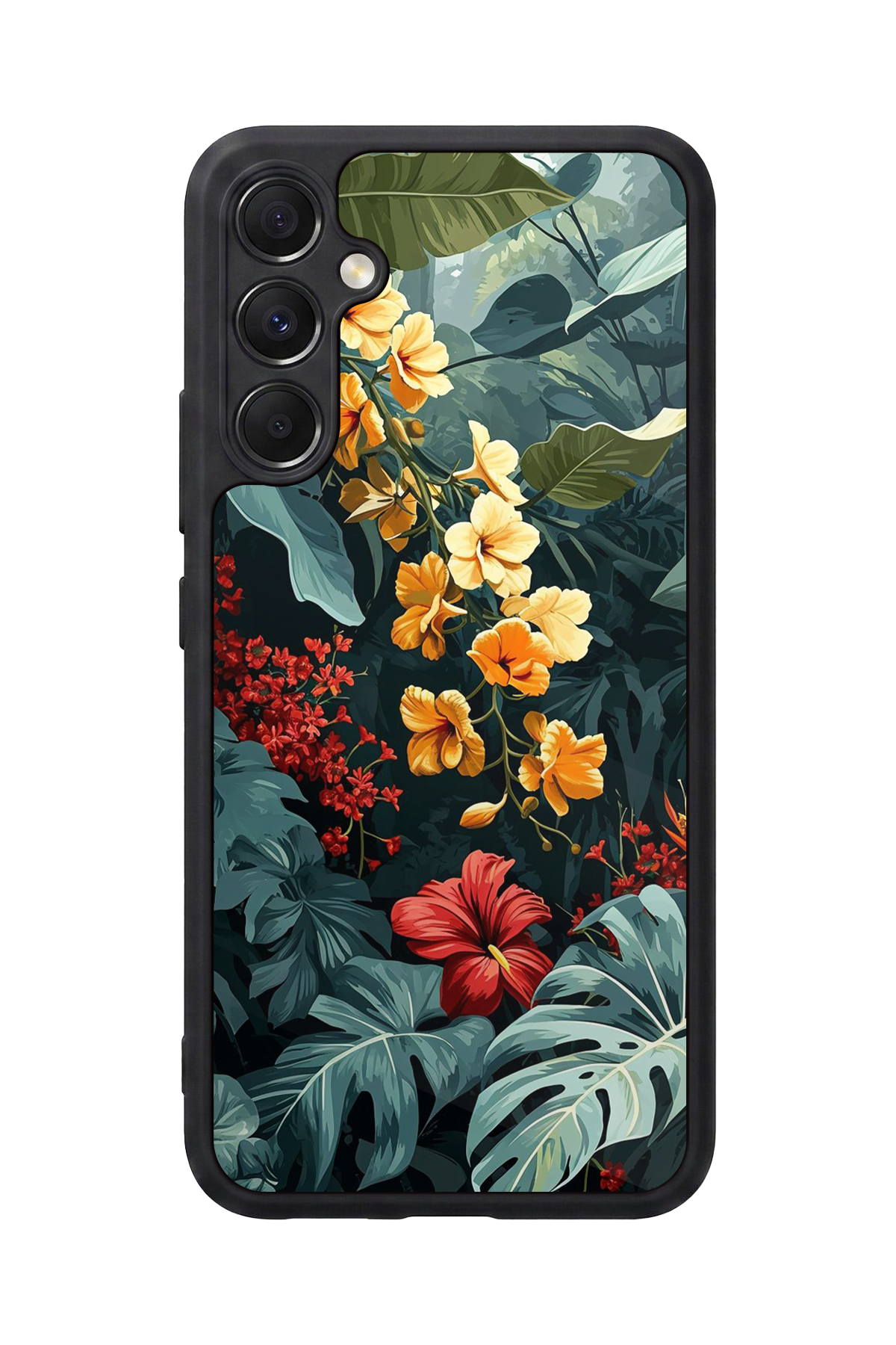 Samsung Galaxy A34 Uyumlu Botanik Tasarımlı Glossy Premium Kılıf