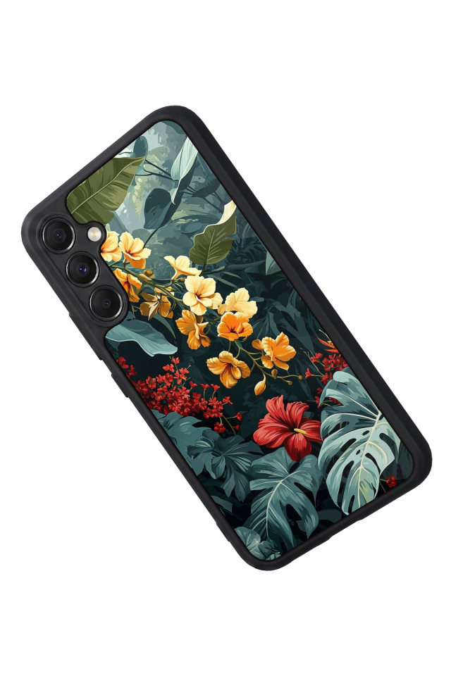 Samsung Galaxy A34 Uyumlu Botanik Tasarımlı Glossy Premium Kılıf