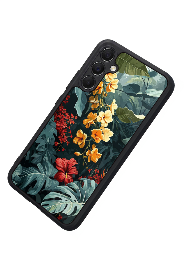 Samsung Galaxy A34 Uyumlu Botanik Tasarımlı Glossy Premium Kılıf