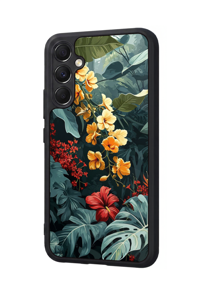 Samsung Galaxy A34 Uyumlu Botanik Tasarımlı Glossy Premium Kılıf