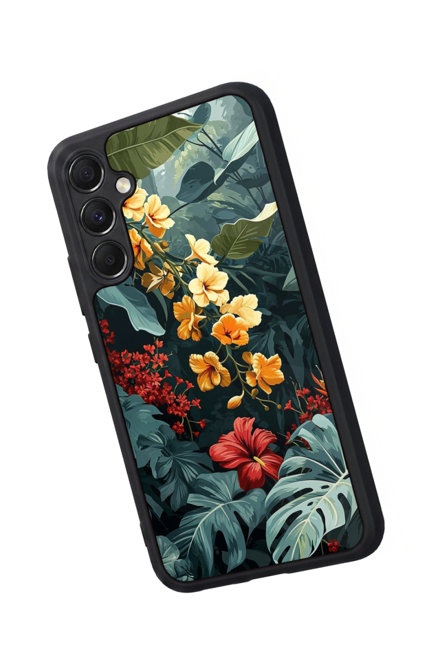 Samsung Galaxy A34 Uyumlu Botanik Tasarımlı Glossy Premium Kılıf