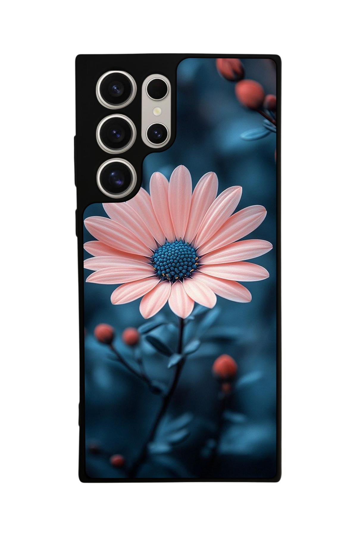 Samsung Galaxy S22 Ultra Uyumlu Cicek Tasarımlı Glossy Premium Kılıf