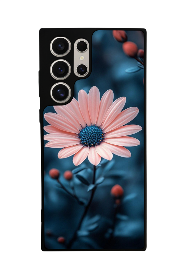 Samsung Galaxy S22 Ultra Uyumlu Cicek Tasarımlı Glossy Premium Kılıf