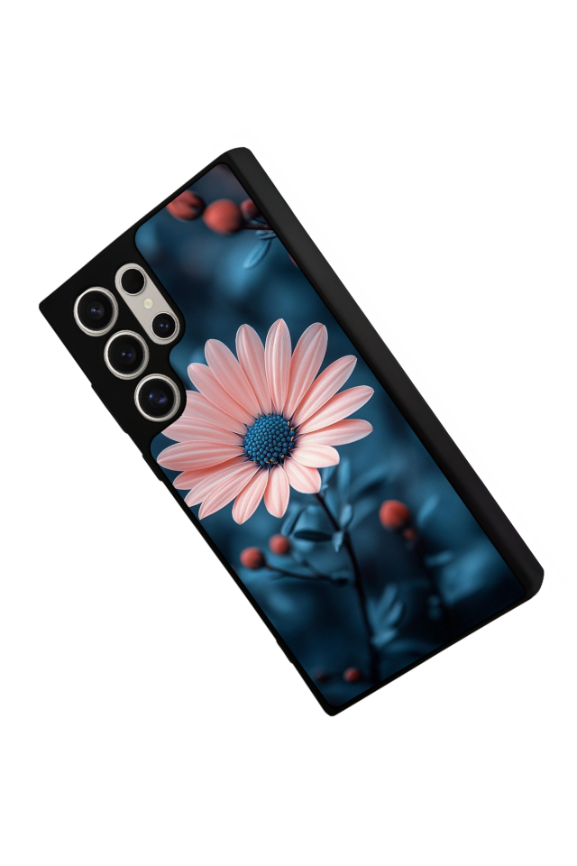 Samsung Galaxy S22 Ultra Uyumlu Cicek Tasarımlı Glossy Premium Kılıf