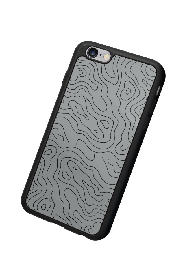 iPhone 6 Plus Uyumlu Çizgi Sanatı Tasarımlı Glossy Premium Kılıf