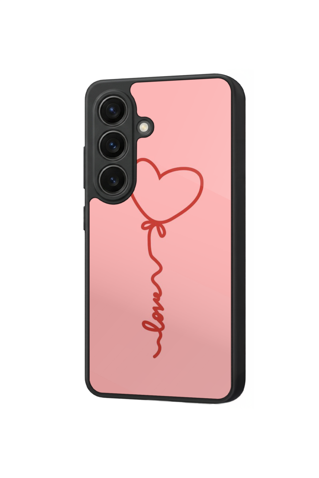 Samsung Galaxy S26 Uyumlu Kalp Love Tasarımlı Glossy Premium Kılıf