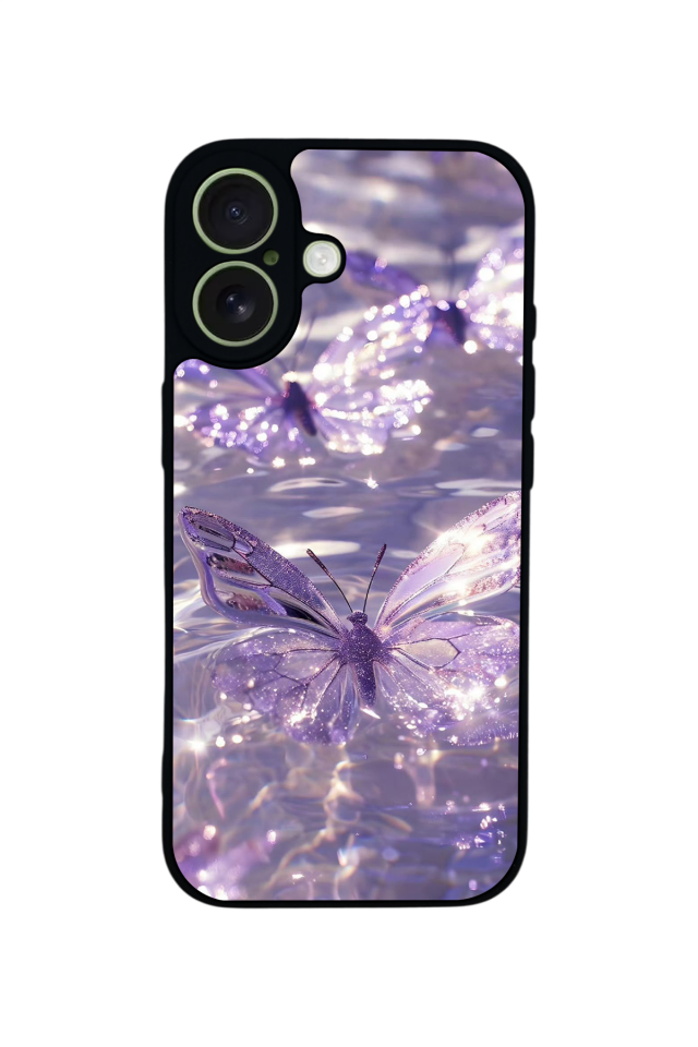 iPhone 17 Uyumlu Kelebek Tasarımlı Glossy Premium Kılıf