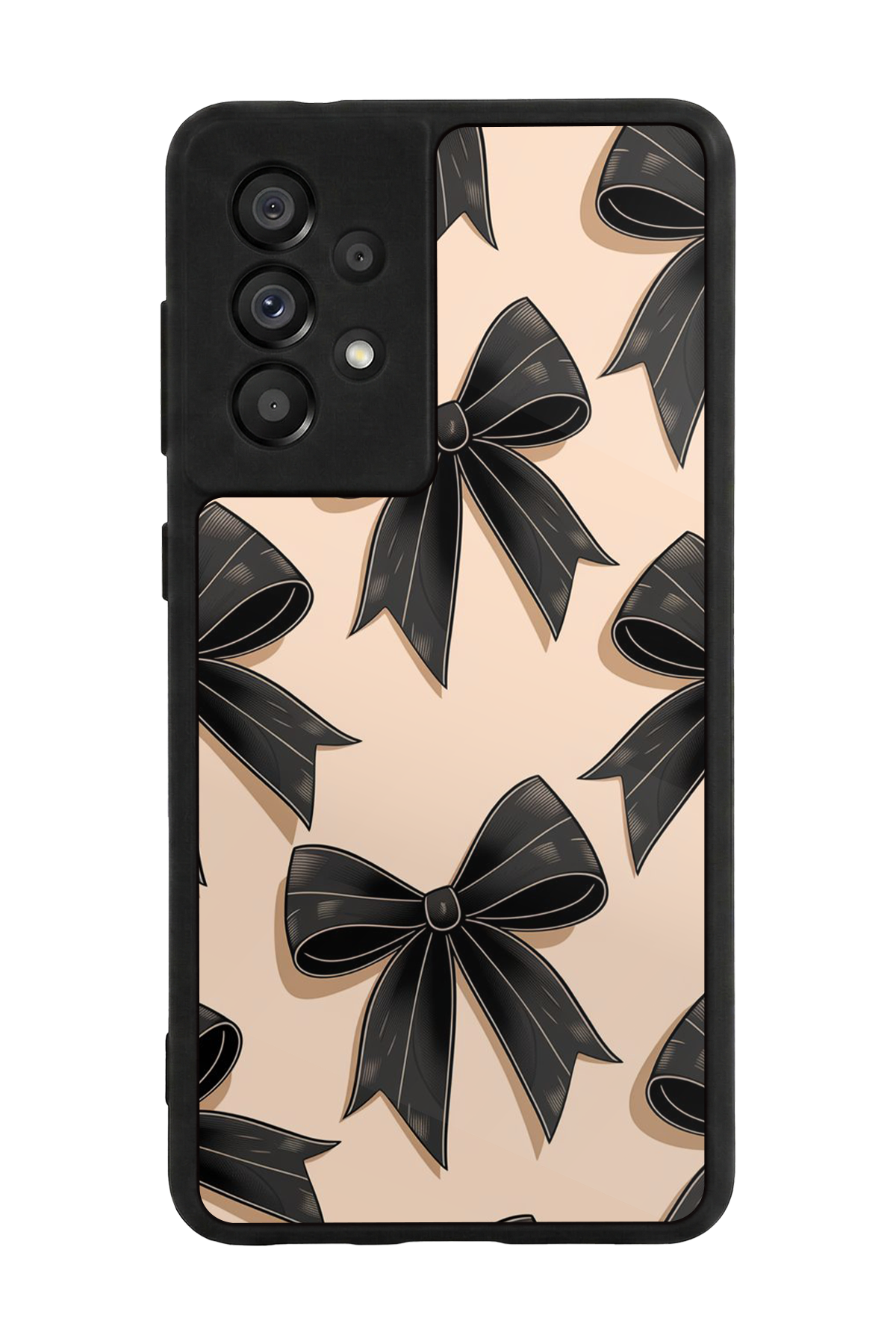 Samsung Galaxy A73 Uyumlu Kurdele Tasarımlı Glossy Premium Kılıf