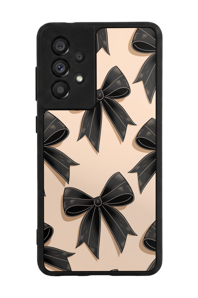 Samsung Galaxy A73 Uyumlu Kurdele Tasarımlı Glossy Premium Kılıf