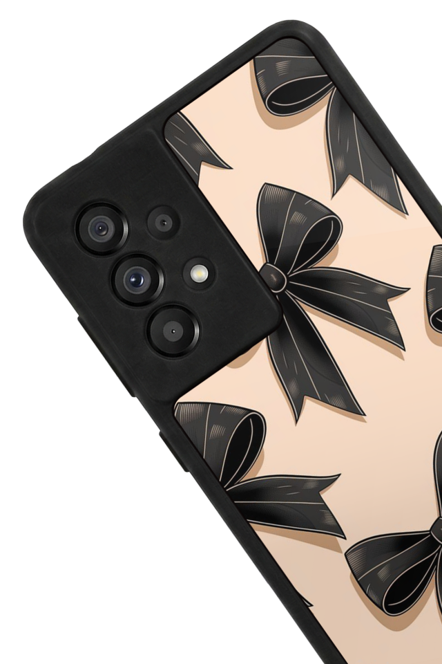 Samsung Galaxy A73 Uyumlu Kurdele Tasarımlı Glossy Premium Kılıf
