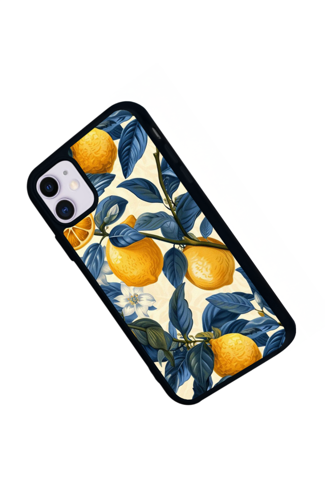 iPhone 11 Uyumlu Limon Tasarımlı Glossy Premium Kılıf