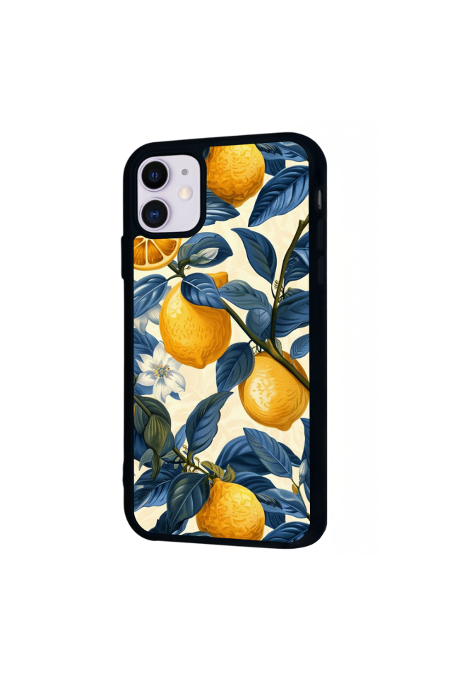 iPhone 11 Uyumlu Limon Tasarımlı Glossy Premium Kılıf