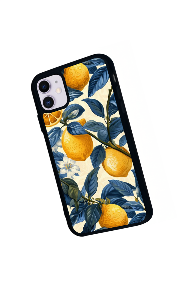 iPhone 11 Uyumlu Limon Tasarımlı Glossy Premium Kılıf